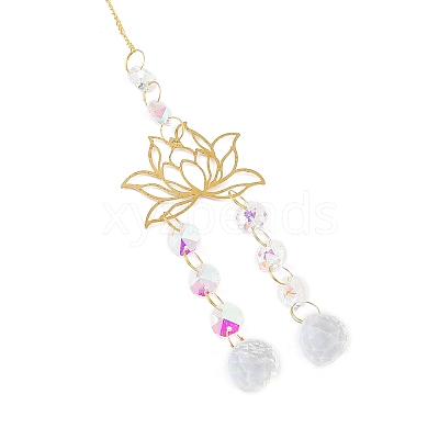 Brass Big Pendant Decorations HJEW-M005-04D-G-1