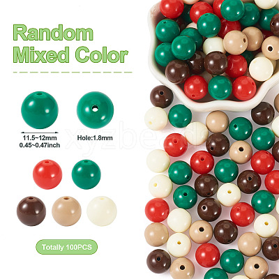Opaque Acrylic Beads OACR-TAC0014-06K-1