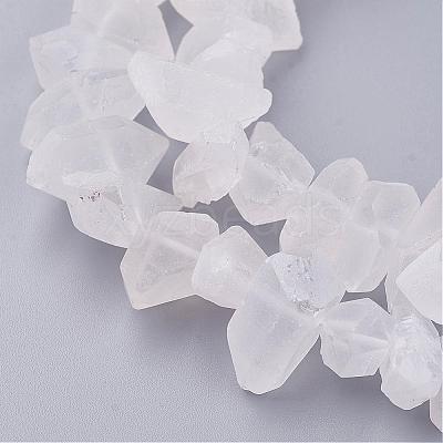 Natural Quartz Crystal Beads Strands G-F336-02-1