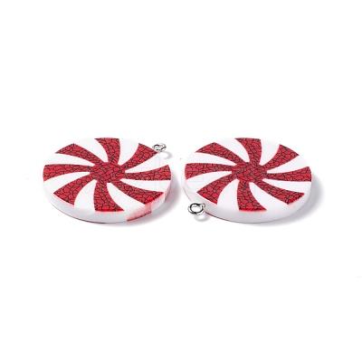 Opaque Acrylic Pendants SACR-G027-01P-1