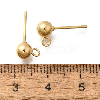 201 Stainless Steel Stud Earring Findings STAS-R156-01G-06-1