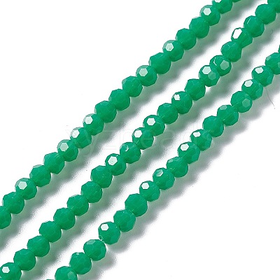 Faceted(32 Facets) Glass Beads Strands EGLA-J042-36A-05-1