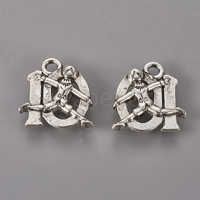 Tibetan Style Alloy Pendants TIBEP-GC149-AS-RS-1