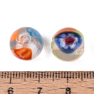 Handmade Millefiori Glass Round Beads LA-N001-01D-13MM-1