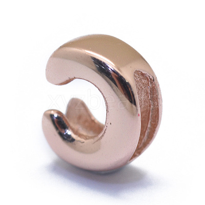 925 Sterling Silver European Beads STER-E064-01C-RG-1