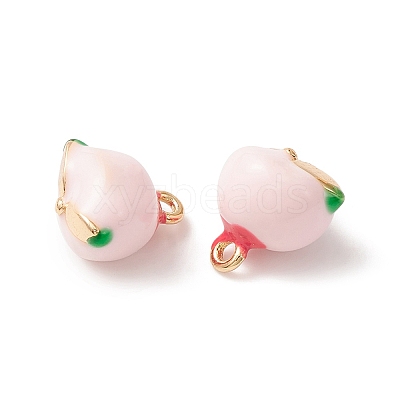 2Pcs Brass Enamel Charms KK-YW0001-91-1