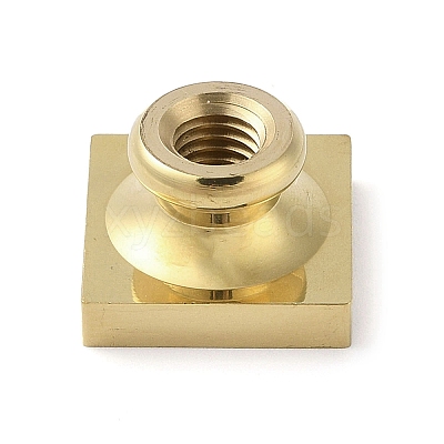 Square Flower Frame Brass Stamp Heads AJEW-M037-06G-01-1