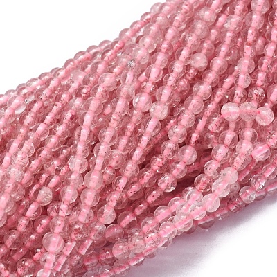 Natural Strawberry  Quartz Beads Strands G-A177-04-14-1