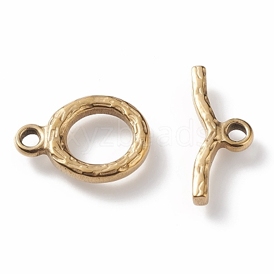Ion Plating(IP) 304 Stainless Steel Toggle Clasps STAS-K209-06G-1