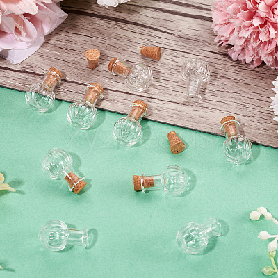 10Pcs Clear Glass Wishing Bottles AJEW-TA0002-85B-1
