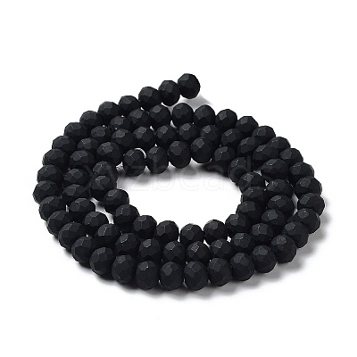 Glass Beads Strands EGLA-A034-P6mm-MD-M-1