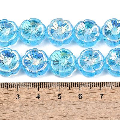 Czech Pressed Glass Beads GLAA-I061-30-1