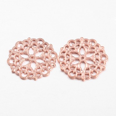 Tibetan Style Filigree Joiners Links TIBE-A11623-RG-LF-1