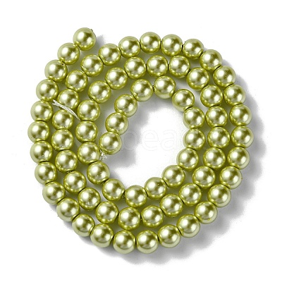 Eco-Friendly Grade A Glass Pearl Beads HY-J002-6mm-HX082-1