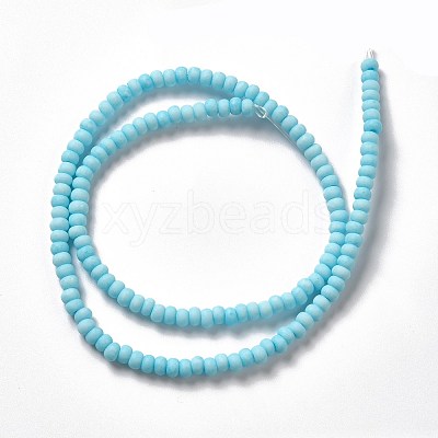 Handmade Frosted Porcelain Beads PORC-E017-01N-1
