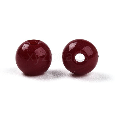 Opaque Solid Color Glass Beads X1-GLAA-N007-6mm-A04-1