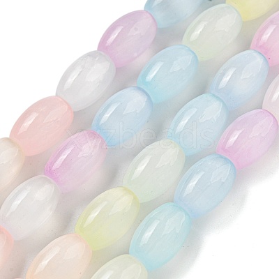 Macaron Color Natural Selenite Beads Strands X1-G-B102-A01-01-1