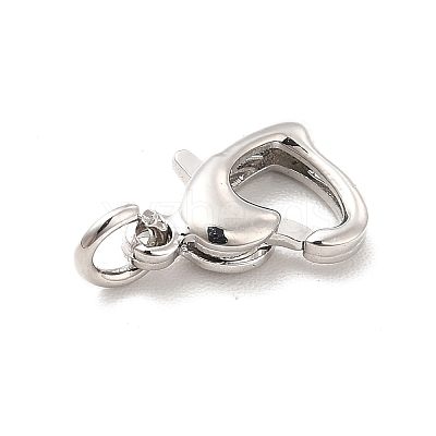 Rack Plating Brass Lobster Claw Clasps KK-K270-23P-1