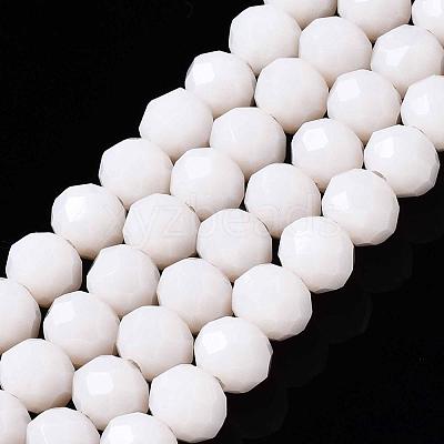 Opaque Solid Color Glass Beads Strands X-EGLA-A034-P6mm-D17-1