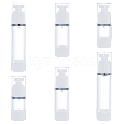 6Pcs 3 Style Empty Plastic Press Pump MRMJ-BC0003-30-1