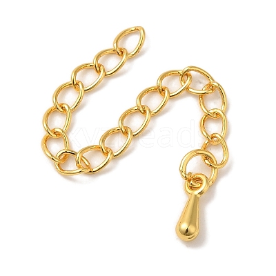 Rack Plating Brass Chain Extender KK-A229-19G-1