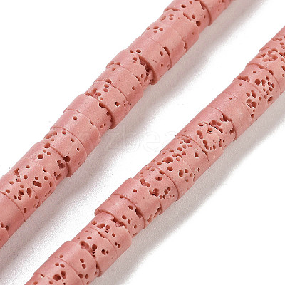 Natural Lava Rock Dyed Beads Strands G-K375-G09-01-1