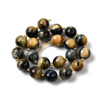 Natural Tiger Eye Beads Strands G-C249-A28-16mm-1