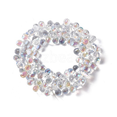 Electroplate Glass Beads Strands X-EGLA-L031-AB01-1