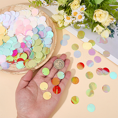 80G 10 Colors PVC Paillette Pendants FIND-SC0023-20C-1