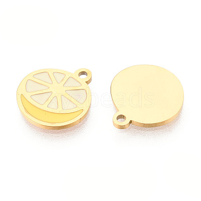 304 Stainless Steel Enamel Charms STAS-T065-56G-02-1