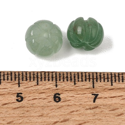 Natural Green Aventurine Carved Beads GG-CBA0BEB-11-1