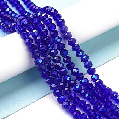 Electroplate Glass Beads Strands X1-EGLA-A034-T8mm-L16-1