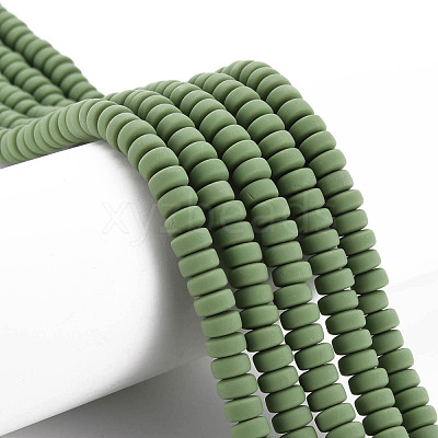 Handmade Polymer Clay Beads Strands CLAY-N008-105-1