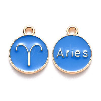 Alloy Enamel Pendants ENAM-S124-01A-02A-1