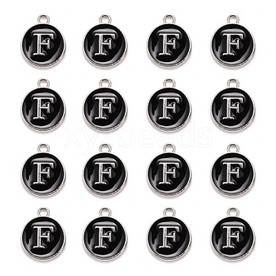 Platinum Plated Alloy Charms X-ENAM-S118-02F-P-1