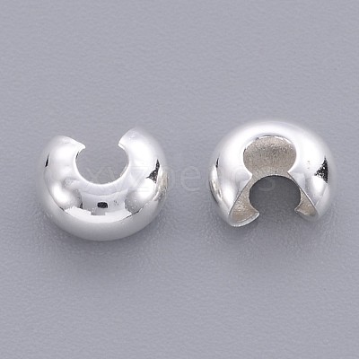 Brass Crimp Beads Covers X-EC266-2S-1