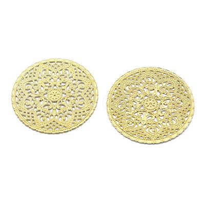 Brass Filigree Joiners KK-K184-03C-RS-1
