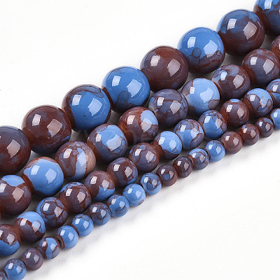 Baking Paint Glass Beads X1-DGLA-N003-8mm-C10-1