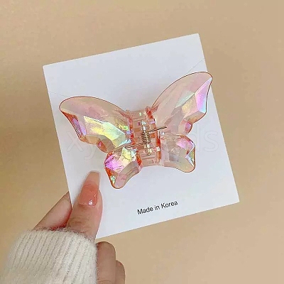 Butterfly Acrylic Claw Hair Clips PW-WG9895D-11-1