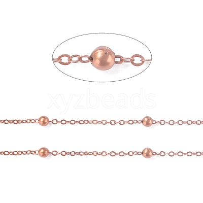 Brass Flat Oval Cable Chains CHC018Y-R-1