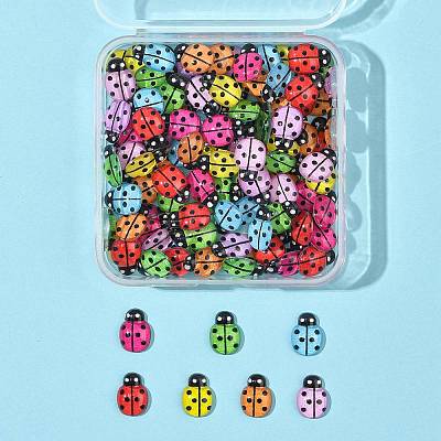 120Pcs Transparent Resin Insect Decoden Cabochons CRES-FS0001-30-1
