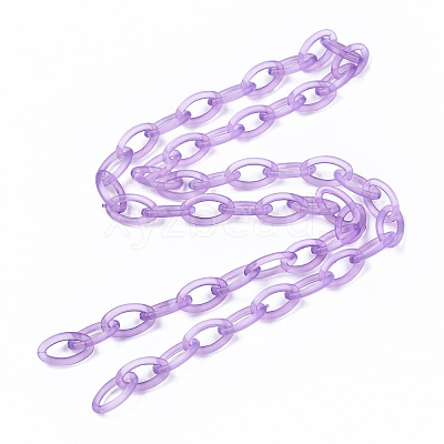 Handmade Transparent ABS Plastic Cable Chains X-KY-S166-001C-1