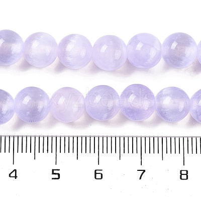 Natural Selenite Beads Strands G-C142-01B-02-1