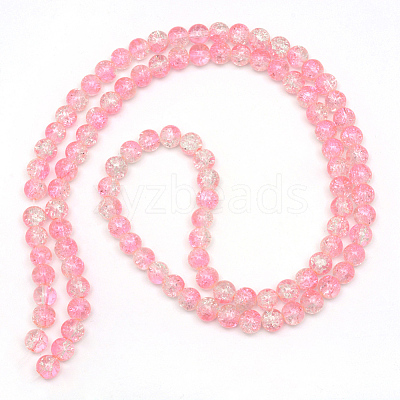 Baking Paint Crackle Glass Bead Strands CCG-S001-10mm-02-1
