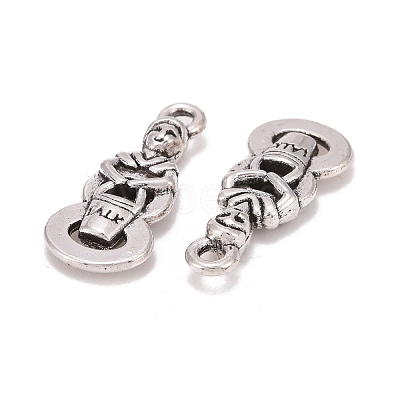 Tibetan Style Alloy Pendants X-TIBEP-GC147-AS-NR-1