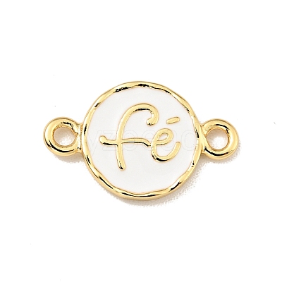 Brass with Enamel Connector Charms KK-G416-56G-02-1