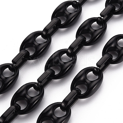 Handmade Opaque Acrylic Coffee Bean Chains LS-CHAC-ZX0001-01D-1
