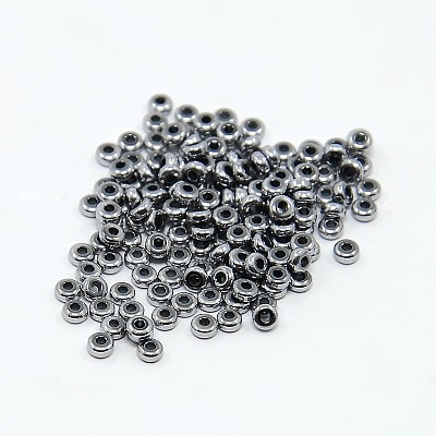Electroplate Non-magnetic Synthetic Hematite Beads Strands X-G-J216D-08-1
