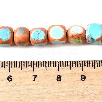 Dyed Natural Magnesite Beads Strands G-L617-B01-8mm-01-1