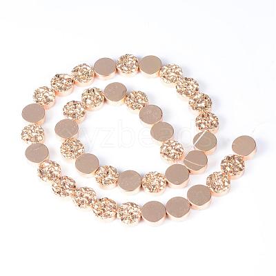 Electroplate Non-magnetic Synthetic Hematite Bead Strands G-Q465-06KC-1